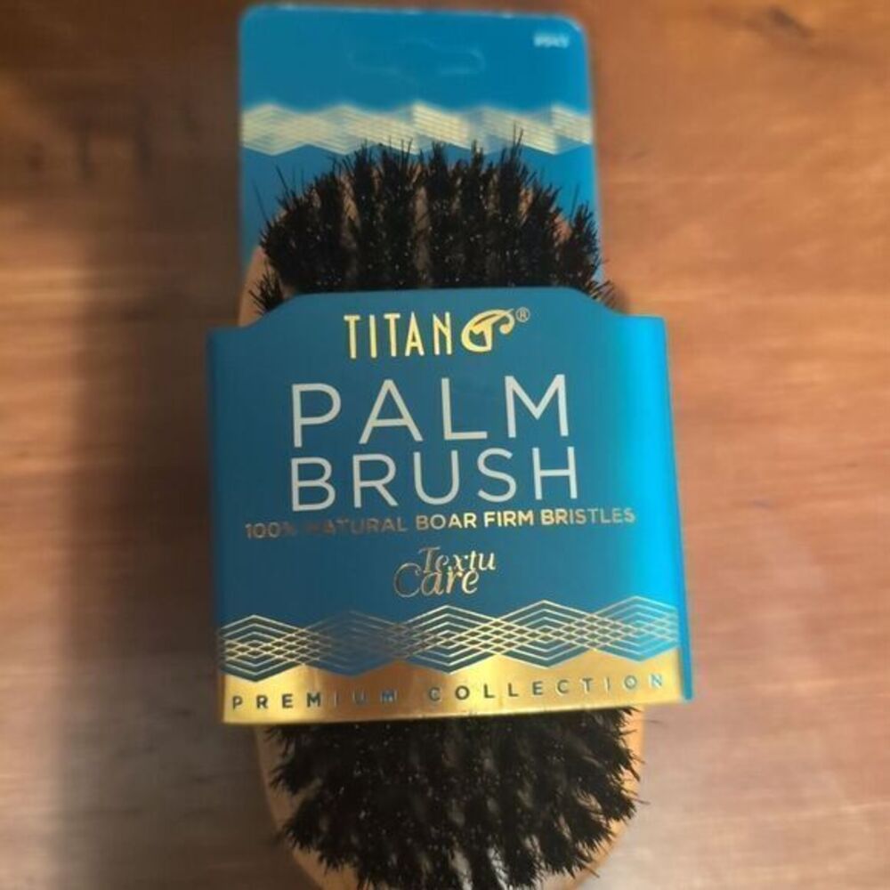 NEW TITAN Premium Natural‎ Boar Palm Brush
